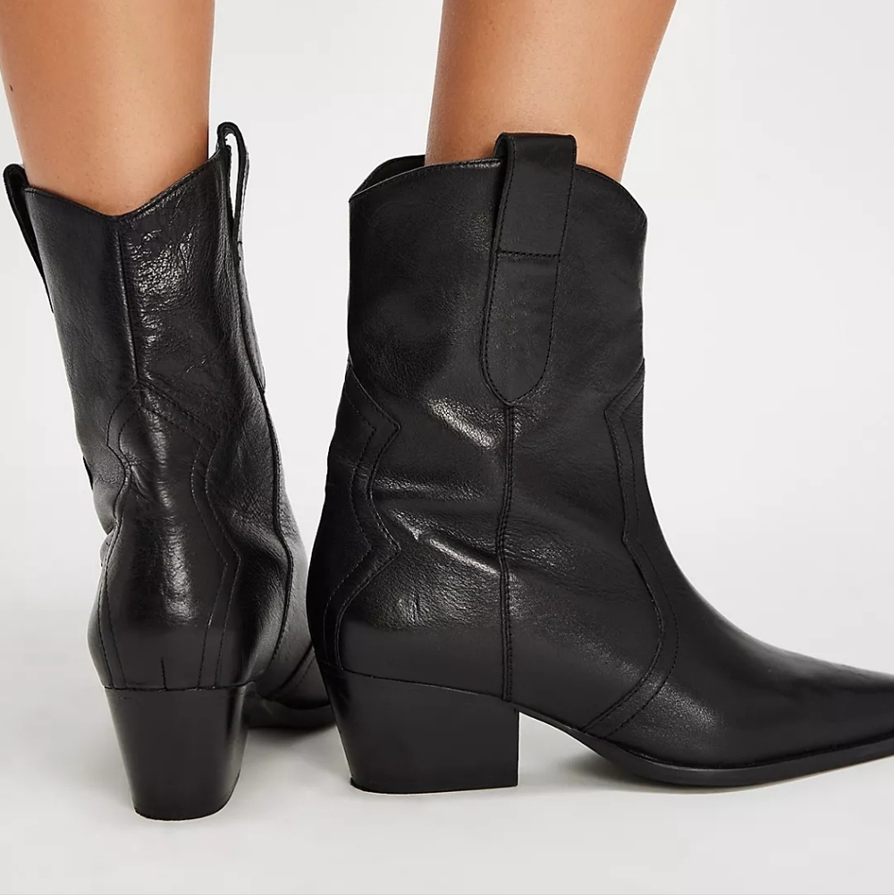 Free People Cat Nap Cowboy Boots Women's Leather Western Boots - Picture 4 of 11